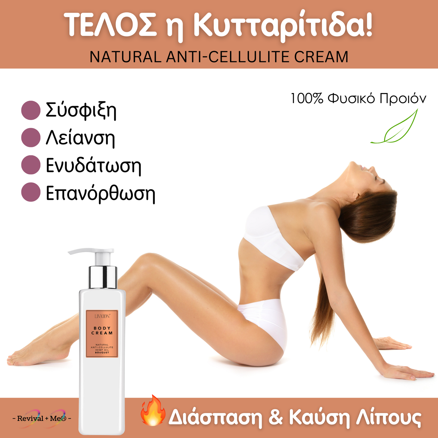 Κρέμα Σώματος κατά της Kυτταρίτιδας & Χαλάρωσης - 200ml