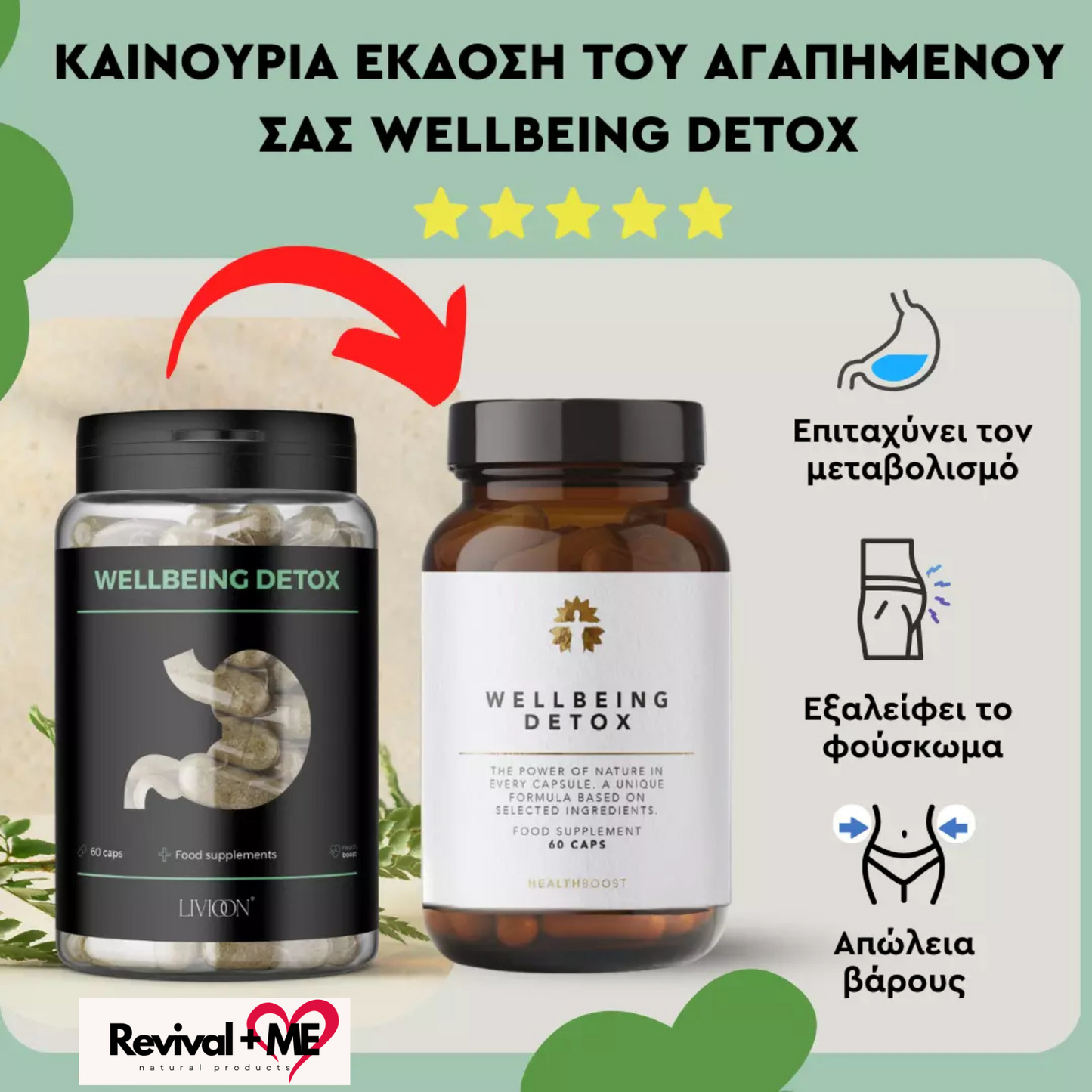 2 x Wellbeing Detox®️ - 120 Κάψουλες