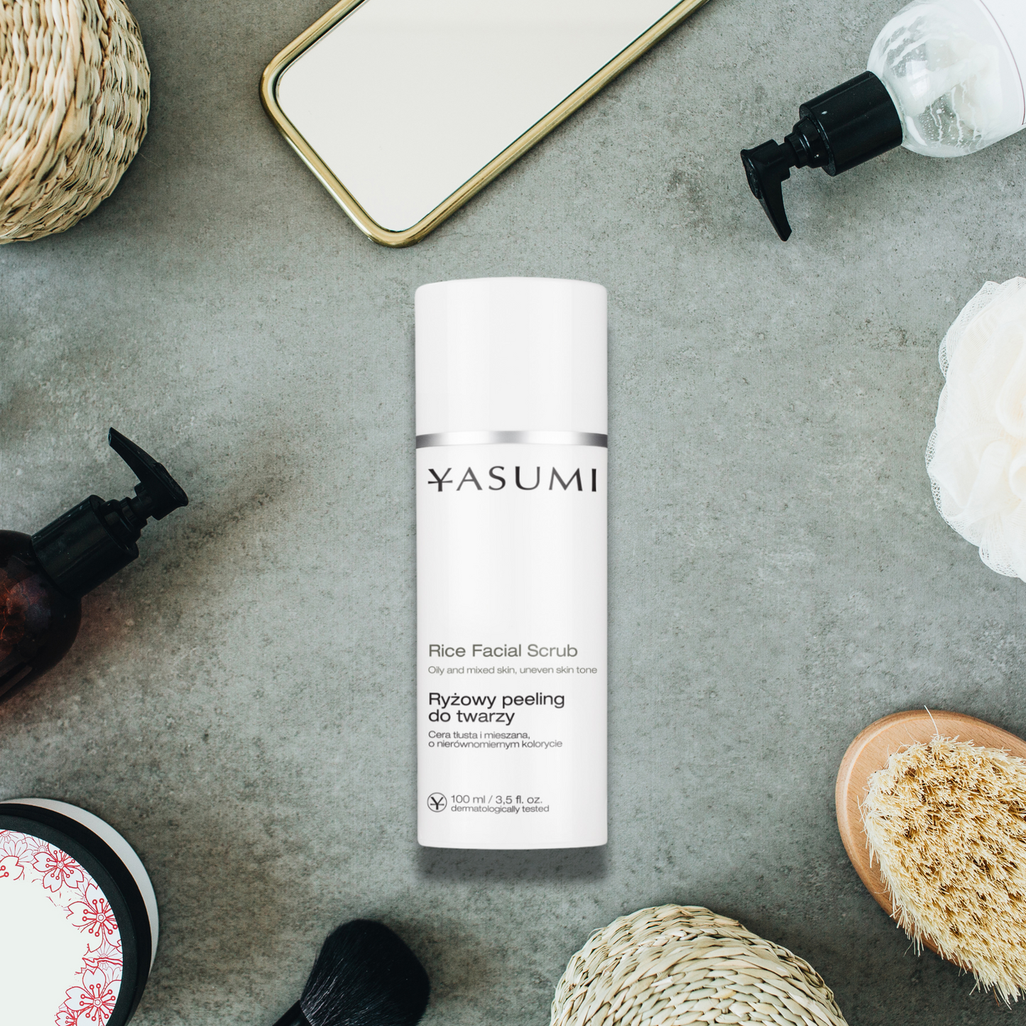 🇯🇵 Yasumi – Πίλινγκ Προσώπου με Ρύζι - 100ml