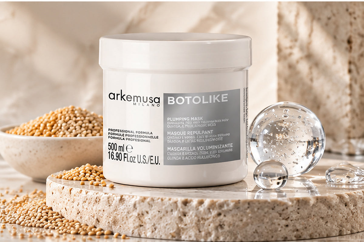 Arkemusa Botolike Plumping Μάσκα Μαλλιών – Όγκος & Δύναμη για Λεπτά & Κατεστραμμένα Μαλλιά, 500 ml